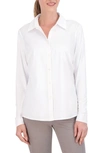 Foxcroft Mary Jersey Top In White