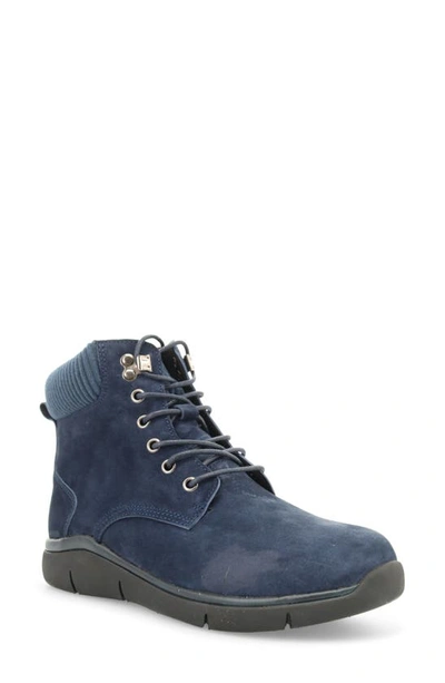 Propét Scarlet Water Repellent Lace-up Boot In Navy