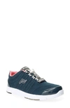 Propét Travel Walker Ii Running Shoe In Navy/ Melon