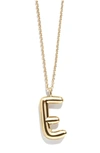 Baublebar Bubble Initial Necklace In E