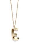 Baublebar Bubble Initial Necklace In Gold E