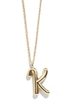 Baublebar Bubble Initial Necklace In K