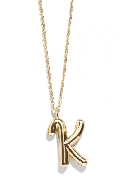 Baublebar Bubble Initial Necklace In K