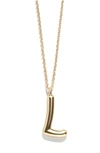 Baublebar Bubble Initial Necklace In Gold L