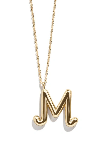 Baublebar Bubble Initial Necklace In Gold M