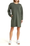 Spanx Airessentials Long Sleeve Knit Shift Dress In Green