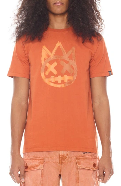 Cult Of Individuality Paintbrush Shimuchan Logo Graphic T-shirt In Rust