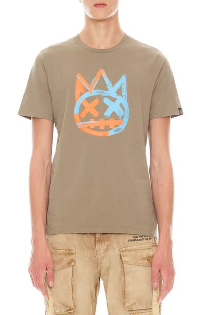 Cult Of Individuality Paintbrush Shimuchan Logo Graphic T-shirt In Brown