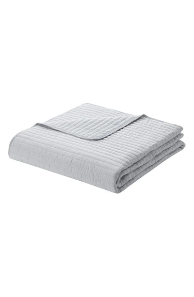 Vcny Home Serenity Channel Quilt & Pillow Sham Set In Grey