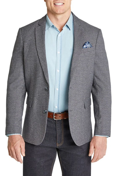Johnny Bigg Turin Check Blazer In Charcoal