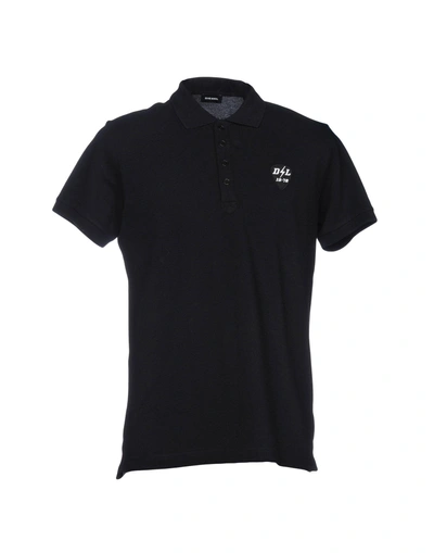 Diesel Polo Shirts In Black