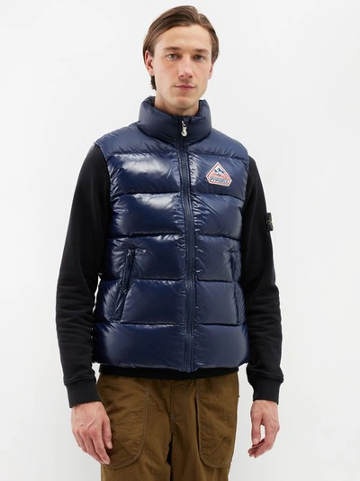 Pyrenex John 2 Quilted Down Gilet In Blau
