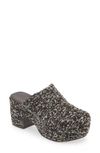 Chocolat Blu Gertie Platform Clog In Brown Multi Tweed