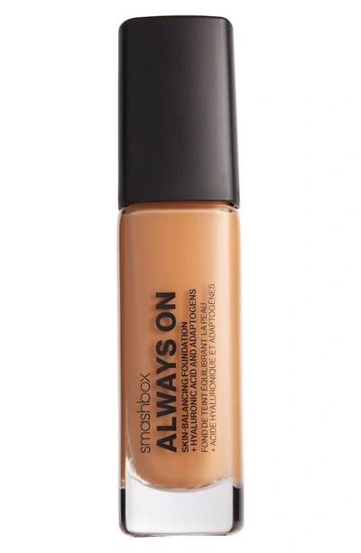 Smashbox Always On Skin-balancing Foundation With Hyaluronic Acid & Adaptogens In M10n