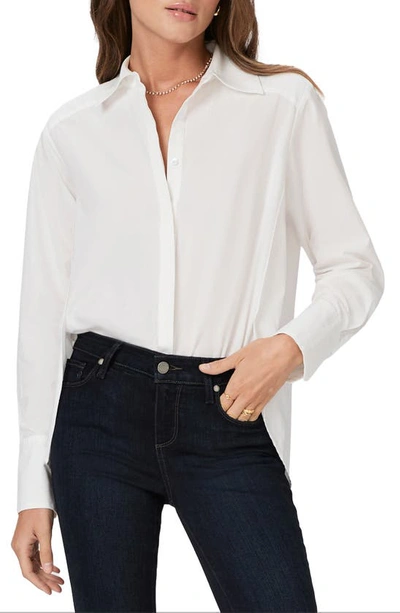 Paige Clemence Button-up Shirt In White
