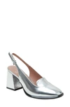 Linea Paolo Bernice Slingback Pump In Silver