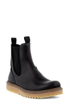 Ecco Staker Leather Chelsea Boot In Black