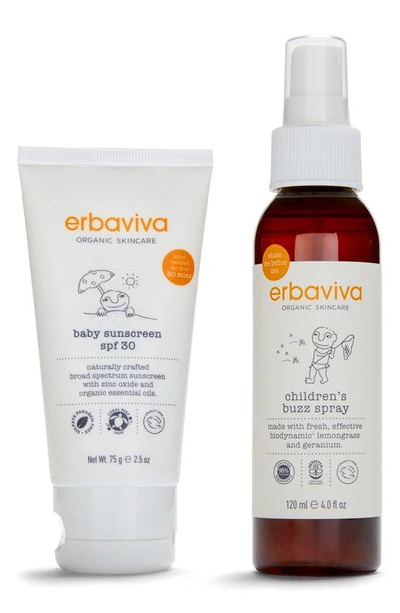 Erbaviva Baby Summer Skin Care Essentials Set In Multi