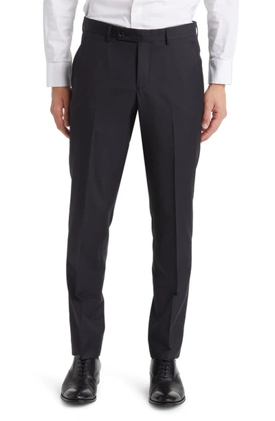 Ted Baker Jerome Soft Constructed Wool Tapered Dress Pants In Black