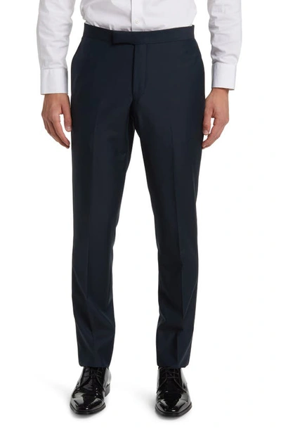 Ted Baker Josh Slim Fit Wool Tuxedo Suit Pants In Green