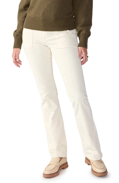 Sanctuary The Rocky High Waist Corduroy Bootcut Pants In French Van