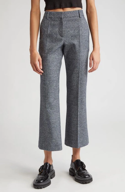 Altuzarra Women's Fossett High-rise Wool-blend Pants In Smokey Grey Melange