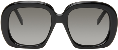 Loewe Men's Curvy 53mm Square Sunglasses In Shiny Black Gradient