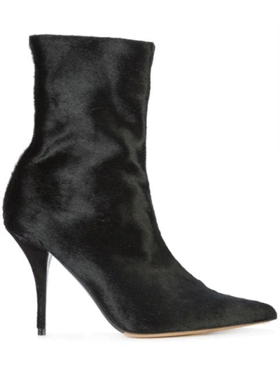 Tabitha Simmons Pointed Ankle Boots In Black