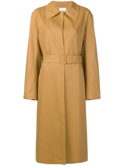 The Row Rundi Belted Coat In Brown