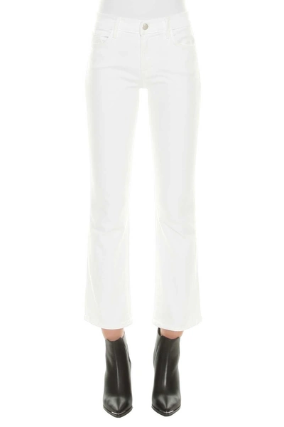 J Brand Selena Cropped Jeans In Bianco