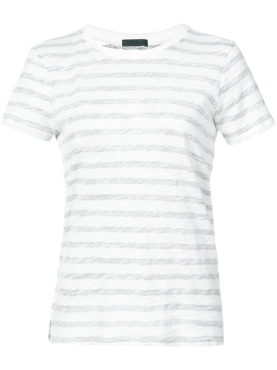 Atm Anthony Thomas Melillo Striped T-shirt In White