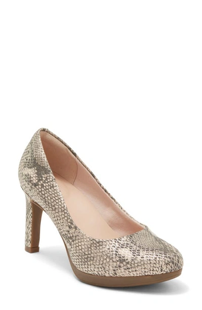 Clarks Ambyr Joy Pump In Beige Meta