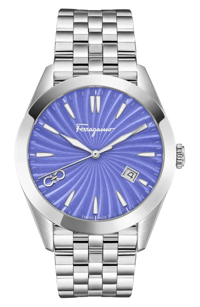 Ferragamo Urban Bracelet Watch, 43mm In Stainless Steel