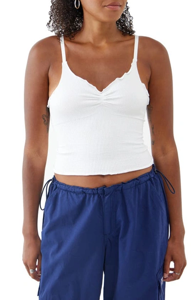 Bdg Urban Outfitters Elsie Seamless Rib Camisole In White