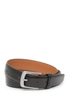 Vince Camuto Leather Buckle Belt In Black
