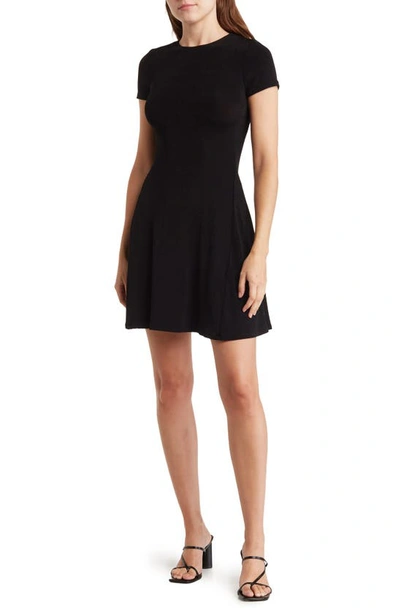 Bebe Slinky T-shirt Dress In Black