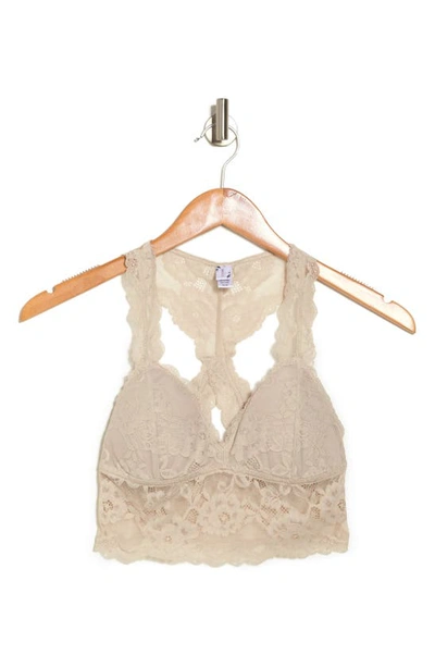 Wishlist Floral Lace Bralette In Champagne