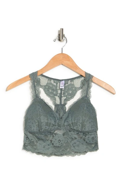 Wishlist Floral Lace Bralette In T Grey