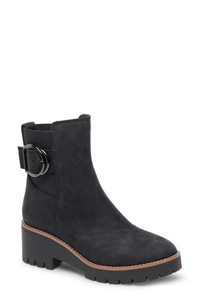 Blondo Dakota Waterproof Bootie In Black Nubuck