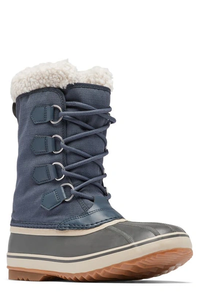 Sorel 1964 Pac Faux Shearling Trim Waterproof Snow Boot In India Ink/ Gum 10