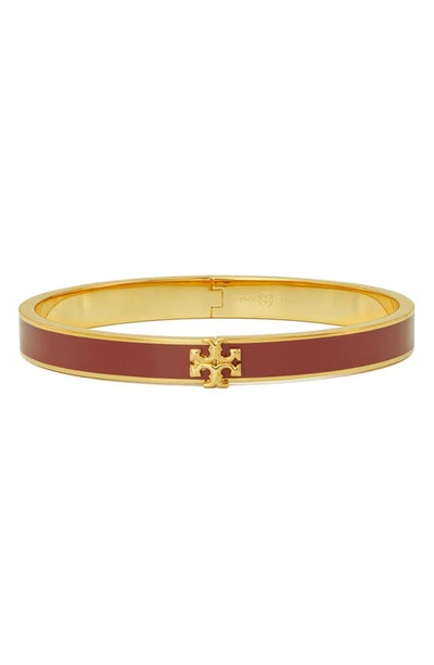 Tory Burch Kira Enamel Hinge Bracelet In Sun Dried