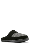 Sorel Falcon Ridge Ii Faux Fur Lined Scuff Slipper In Black/ Jet