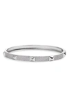 Shymi Studded Pavé Bangle In Silver