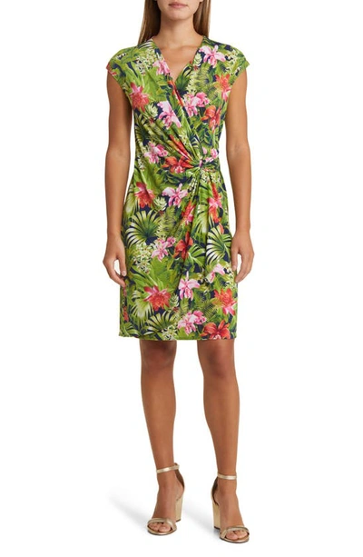 Tommy Bahama Clara Paradise Perfect Floral Dress In Island Navy