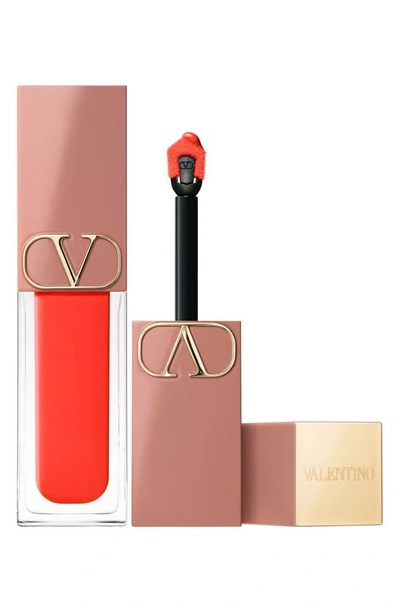 Valentino Liquirosso 2 In 1 Soft Matte Liquid Lipstick & Blush 488a Ciao Rosso