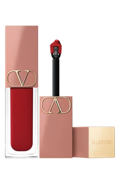 Valentino Liquirosso 2 In 1 Soft Matte Liquid Lipstick & Blush 220a Take The Lipstick And Run