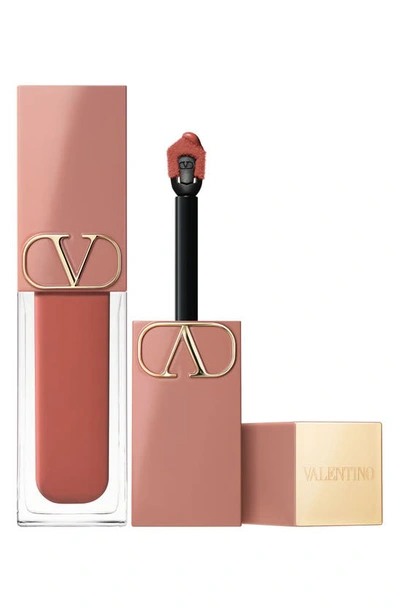 Valentino Liquirosso 2 In 1 Soft Matte Liquid Lipstick & Blush 110a Into The Nude