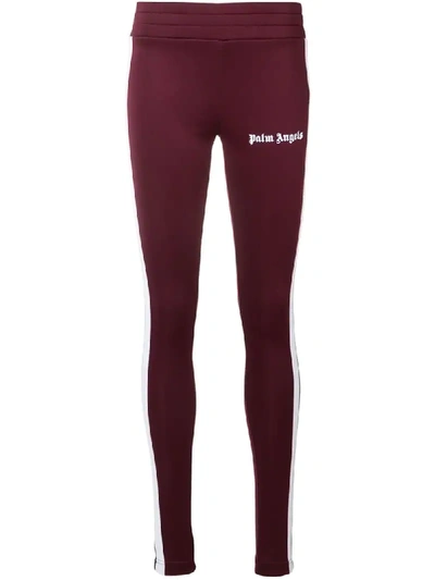 Palm Angels Classic Track Pants In Bordeaux