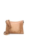 Frye Melissa Leather Crossbody Bag In Beige