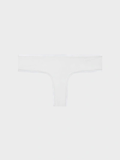 Donna Karan Litewear Mesh Trim Logo Hipster Brief In Gold Dust